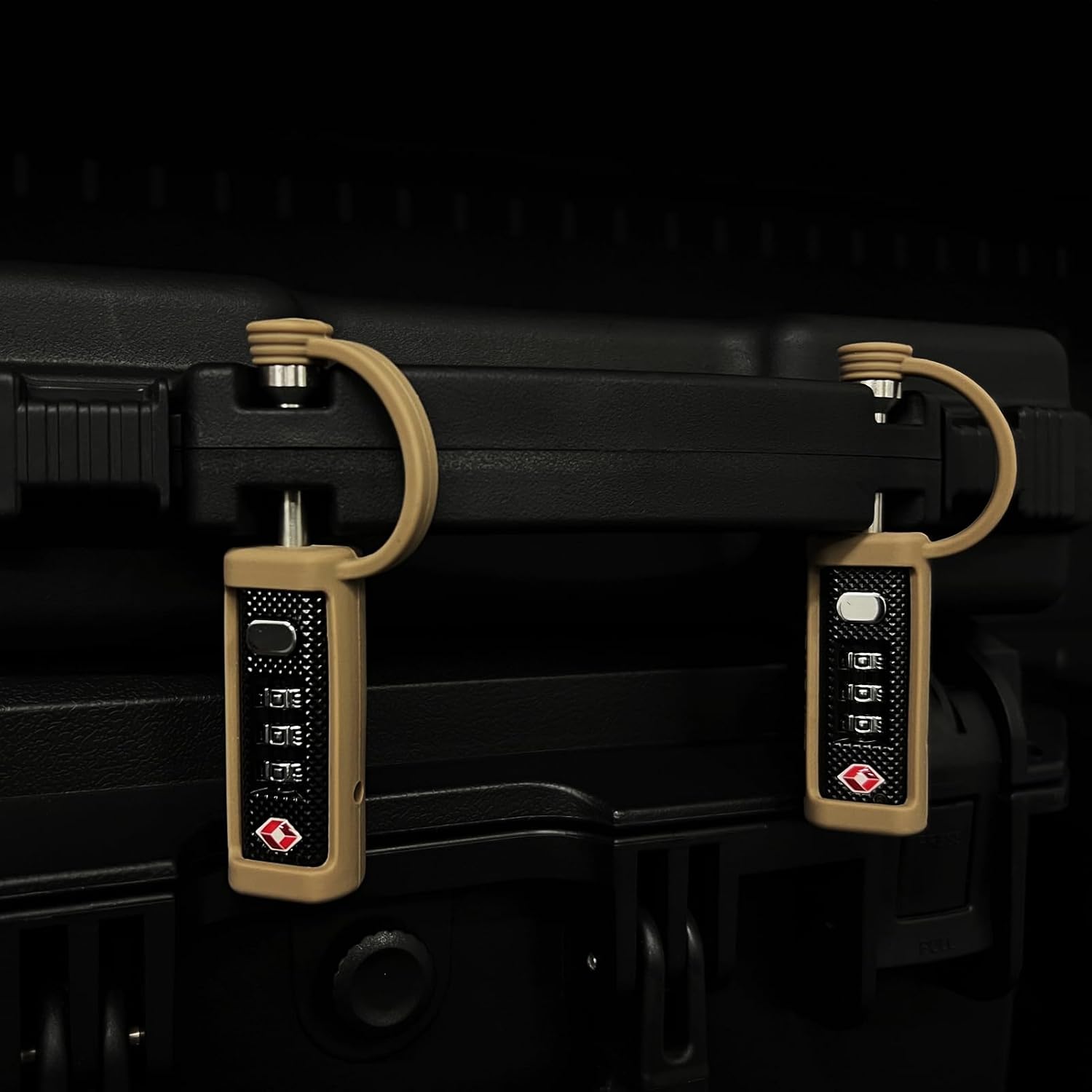 Estuche de viaje aprobado por la TSA para armas de fuego, cerraduras para pistola rígidas, cerraduras de estuche de transporte, candados a prueba de