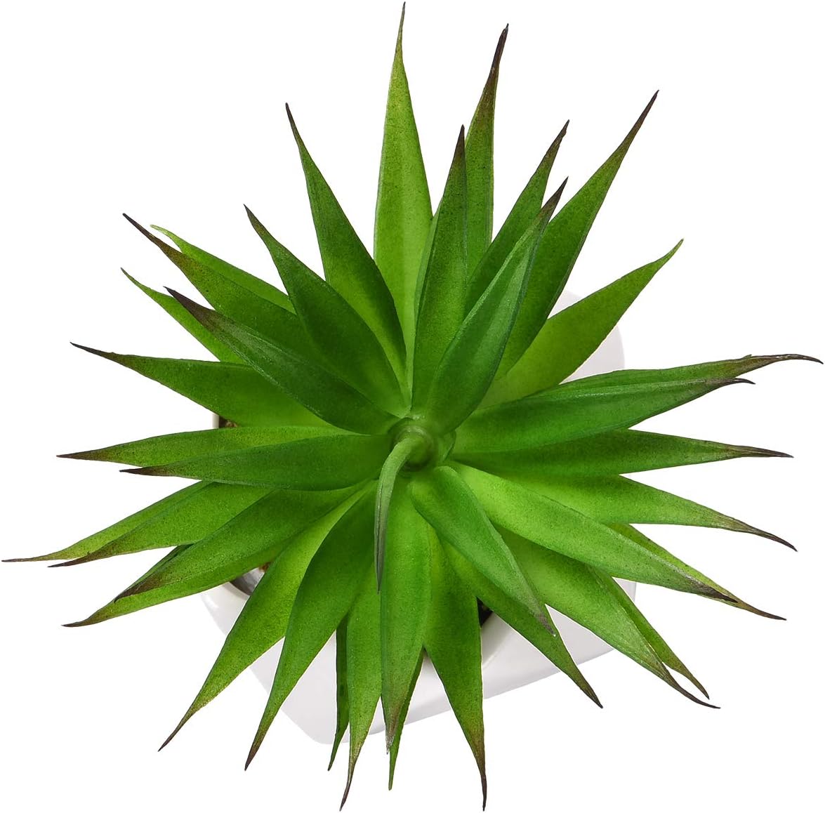 Plantas suculentas artificiales, arreglo floral de agave artificial surtido verde sin maceta, con textura para el hogar, interior, exterior, boda,