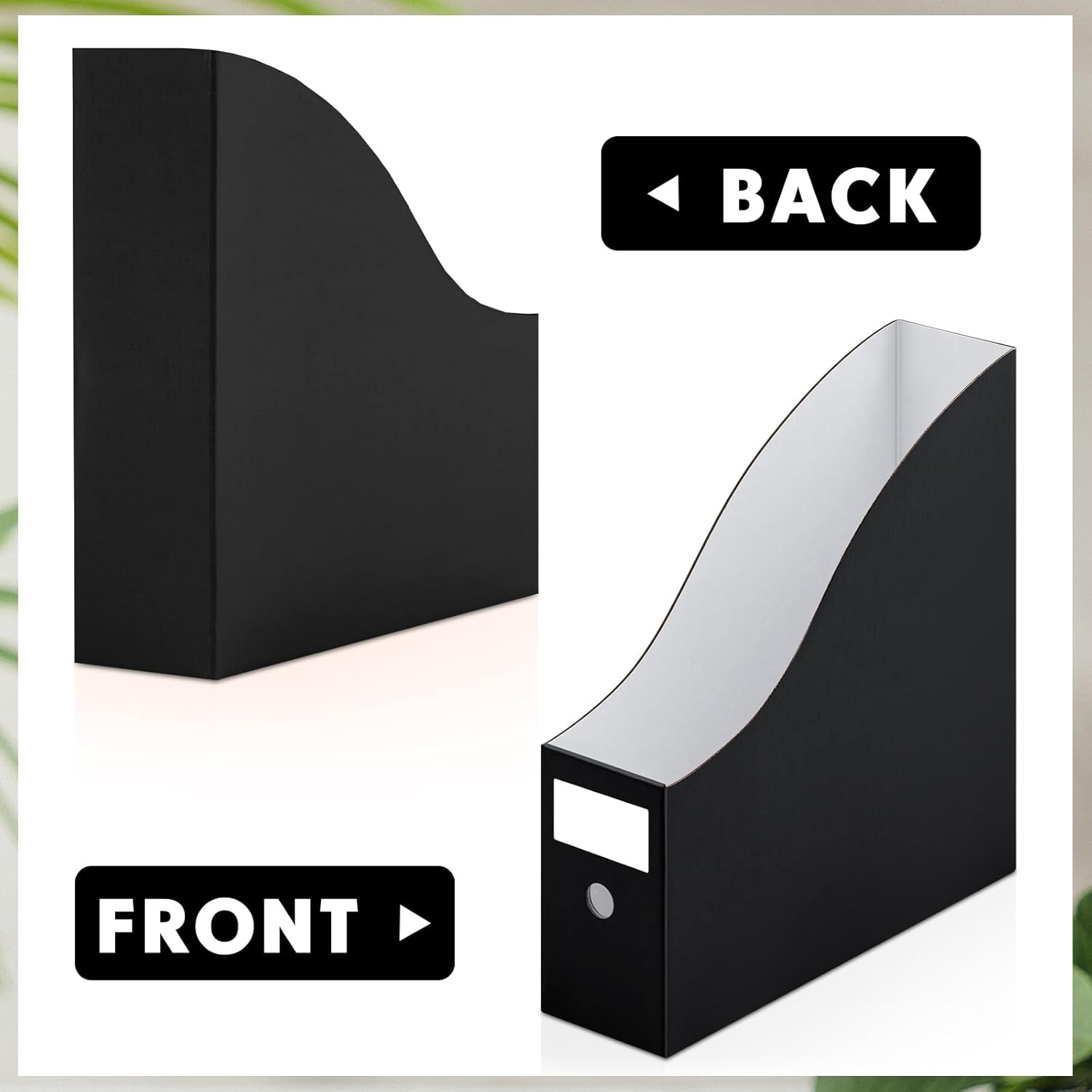 Thenshop 12 piezas de cartón para revistas, organizador de almacenamiento de papel de 12 x 12 pulgadas, caja de archivos de documentos para