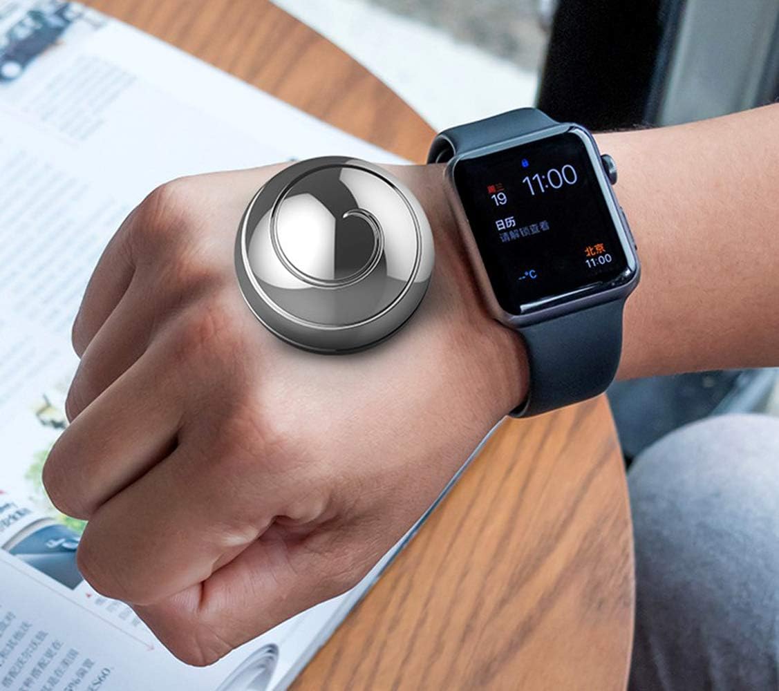 Panshi – Juguete de escritorio cinético de metal, bola giratoria con ilusión óptica, regalo para aliviar el estrés ejecutivo, apto para adultos y