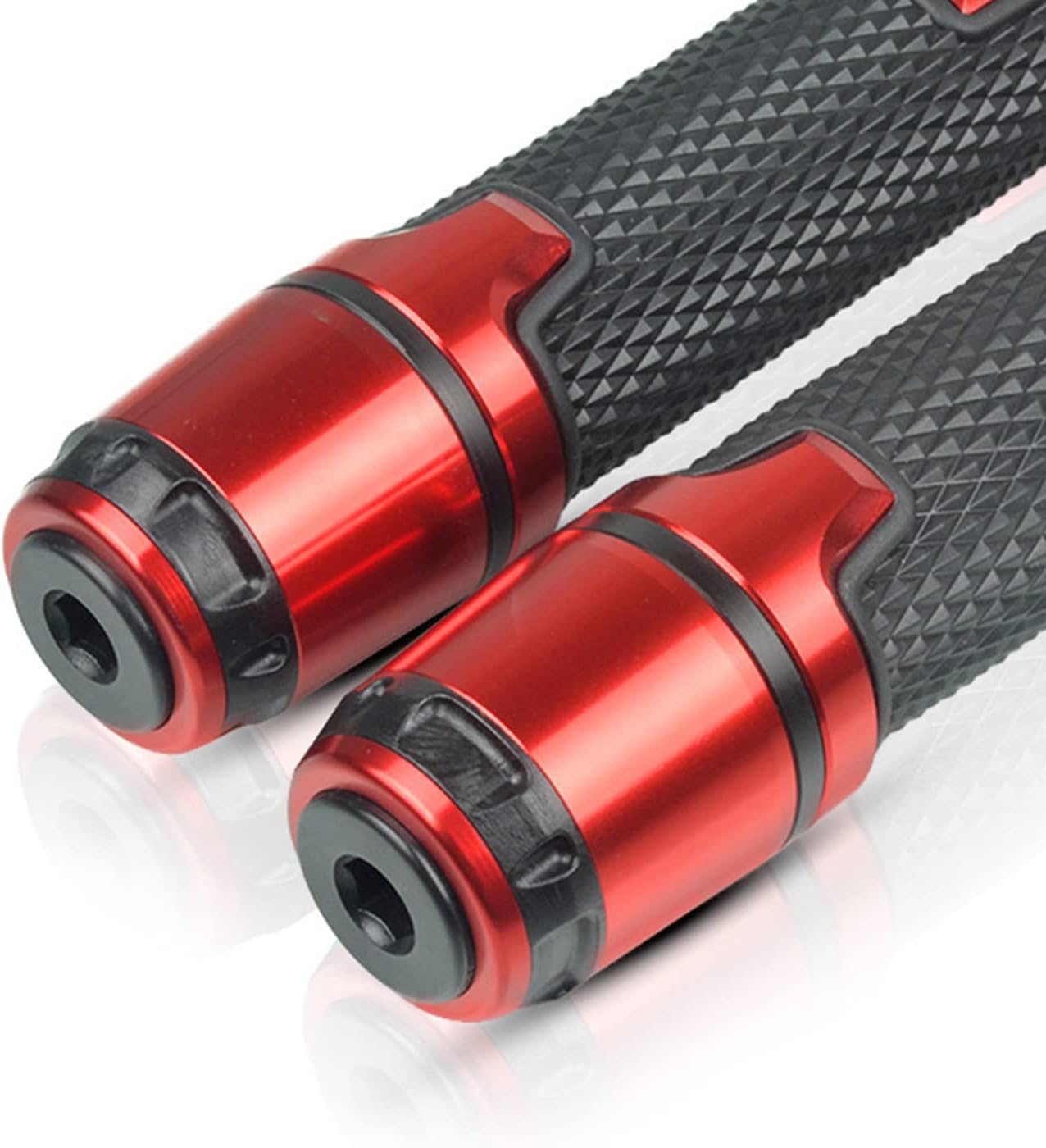 Universal 78 ” 0.866 in motocicleta Powersports manillar Grips con extremos de agarre para Kawasaki ZX10R