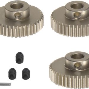 48P 7075 Aluminio Piñón Motor Gear Set 3pcs 38T 39T 40T Fit 0.197 in RC Motor Eje 48 engranajes de paso para coche RC, con llave hexagonal 48P 7075 Aluminio Piñón Motor Gear Set 3pcs 38T 39T 40T Fit 0.197 in RC Motor Eje 48 engranajes de paso para coche RC, con llave hexagonal
