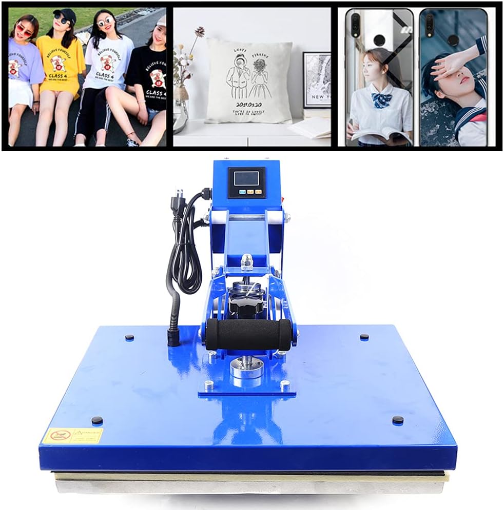 Máquina de prensa de calor de apertura automática, 16 x 20 pulgadas, máquina de prensa de calor de vinilo con carcasa de apertura automática,