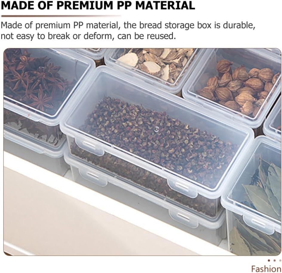 Homoyoyo Caja de almacenamiento de pan, cajas de pan para cocina, contenedores de alimentos, contenedor de almacenamiento de pan, contenedor de