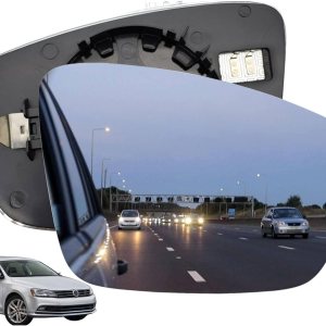 AUTOXBERT Espejo lateral del pasajero calentado para Passat Jetta Beetle 2011 2012 2013 2014 2015 2016 2017 2018 con placa de respaldo AUTOXBERT Espejo lateral del pasajero calentado para Passat Jetta Beetle 2011 2012 2013 2014 2015 2016 2017 2018 con placa de respaldo