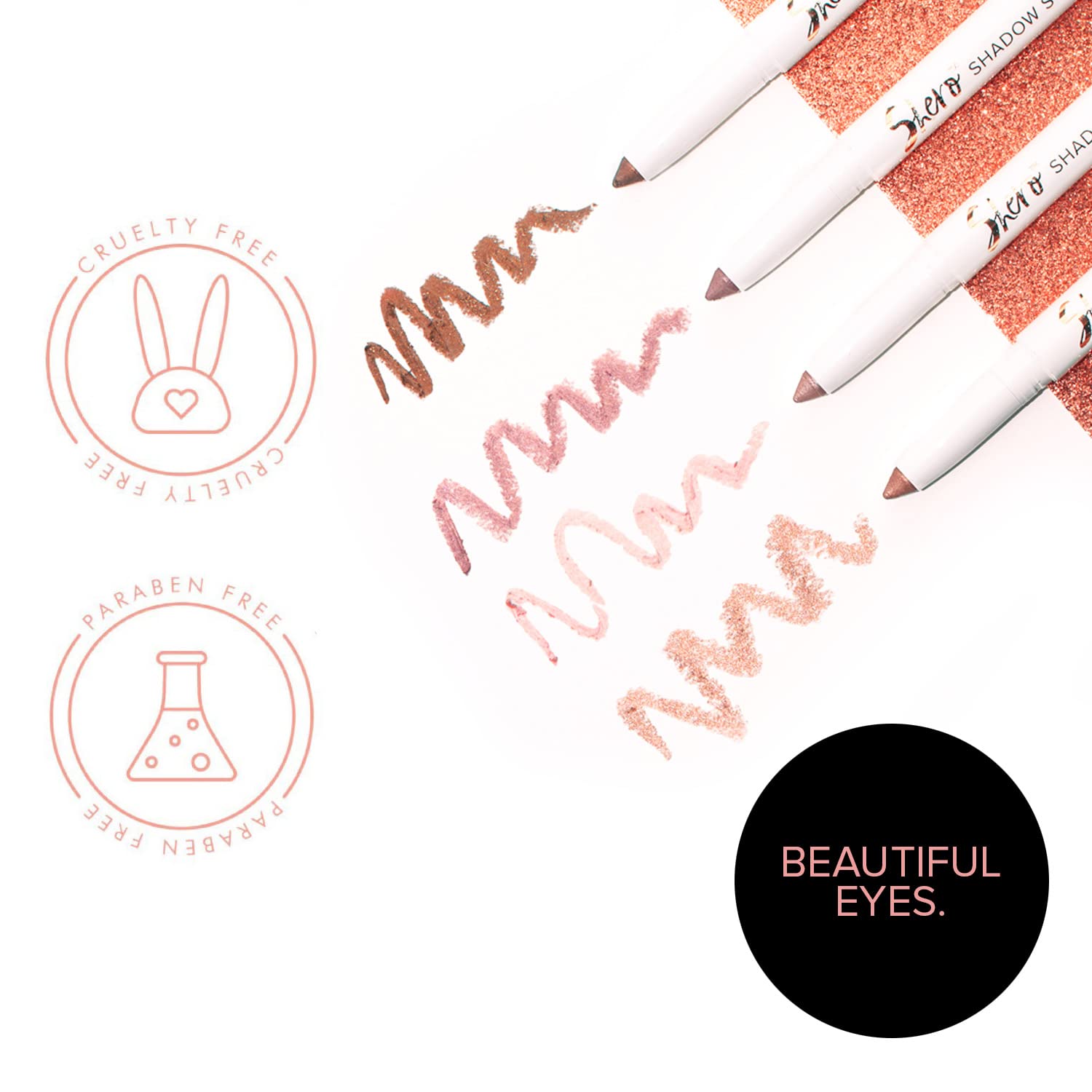 Belle Beauty by Kim Gravel Shero Shadow Stick – Sombra de ojos audaz para ojos impresionantes sin esfuerzo, champán