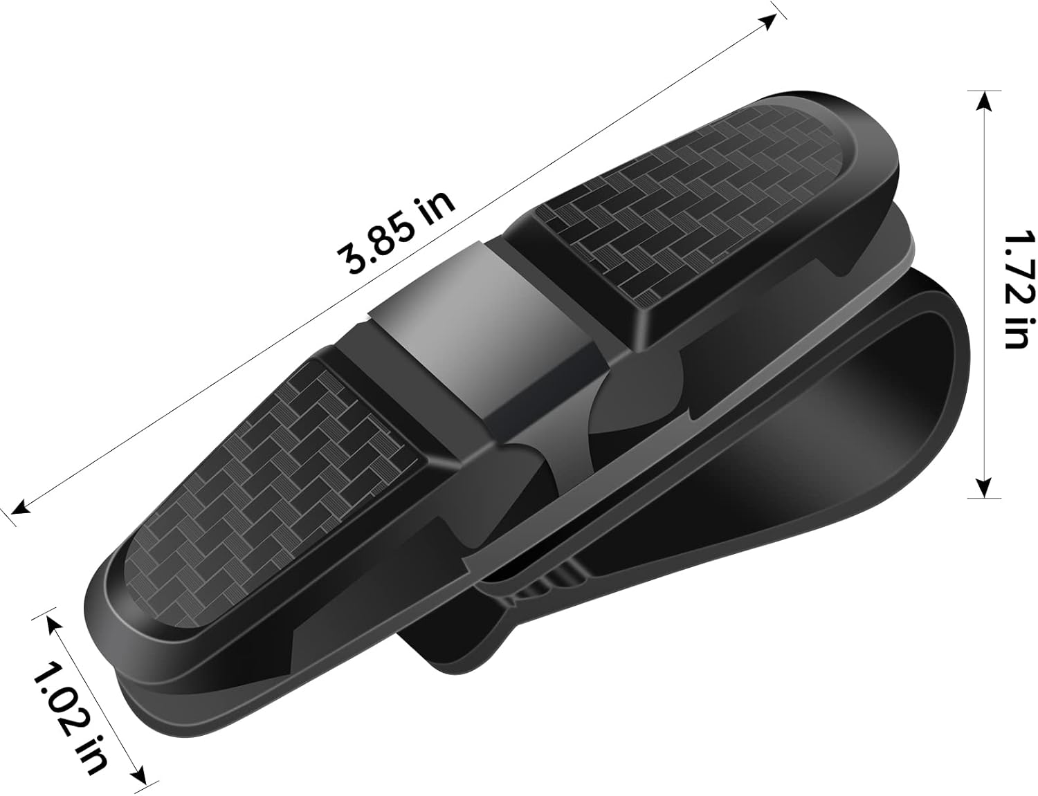 2 soportes para lentes de sol para visera solar de automóvil, soporte universal para lentes de sol de automóvil, soporte para anteojos con clip para