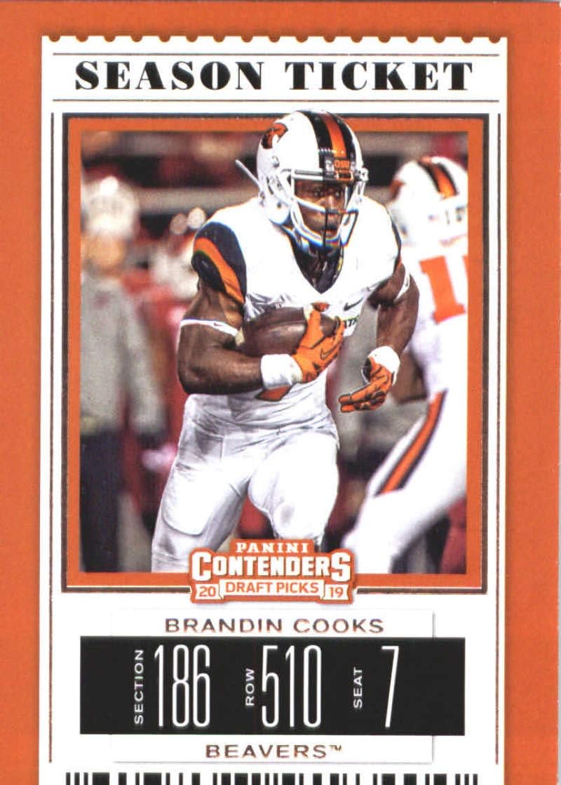 2019 Panini Contenders Draft Tickets Season Ticket #17 Brandin Cooks Oregon State Beavers Football Card