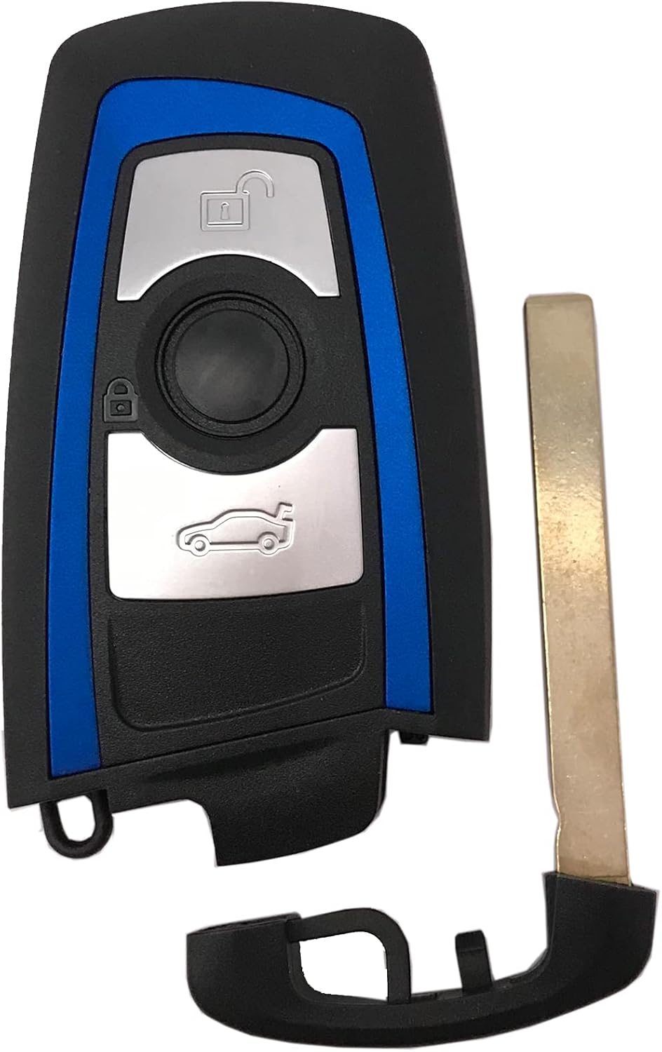 Funda para llavero inteligente con control remoto para BMW 1 3 5 7 Series 320i 525i X3 X4 X5 X6 Funda para llavero (azul)