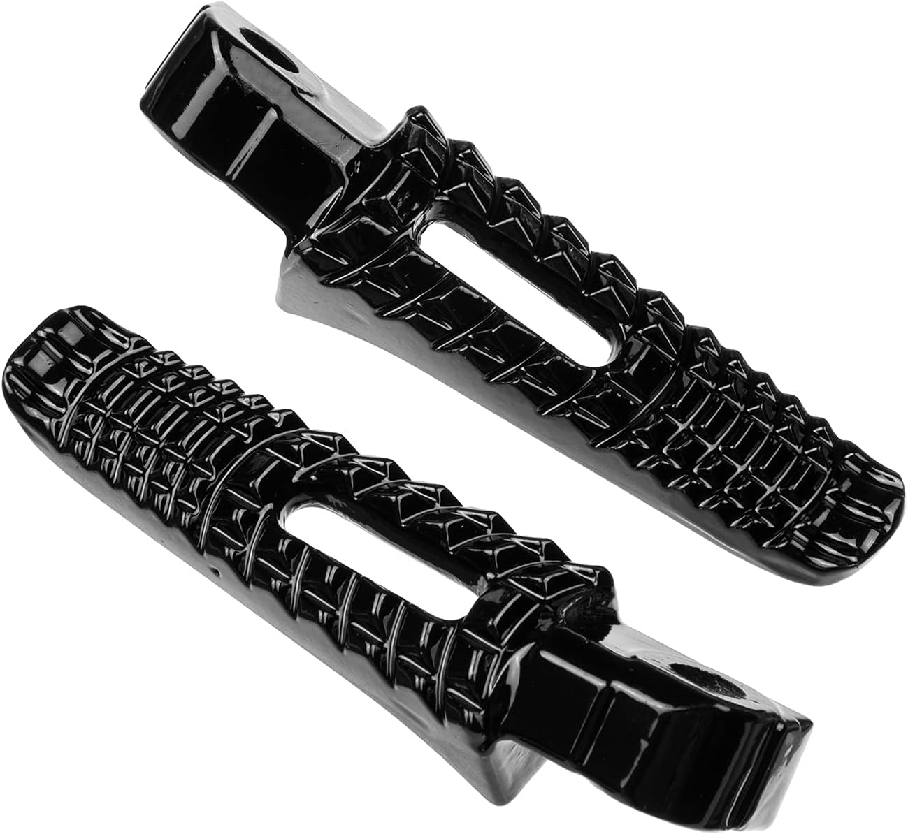Estriberas de pie trasero Pedal para Suzuki GSXR600 GSXR750 GSXR1000 B-King (clavijas traseras, negro)
