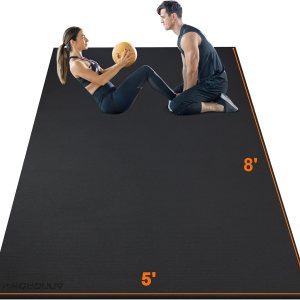 anngrowy Large Exercise Mat 8’x5’12’x6′ Workout Mat for Home Gym Mats Exercise Gym Flooring Rubber Fitness Mat Large Yoga Mat Cardio Mat for Negro, anngrowy Large Exercise Mat 8’x5’12’x6′ Workout Mat for Home Gym Mats Exercise Gym Flooring Rubber Fitness Mat Large Yoga Mat Cardio Mat for Negro,