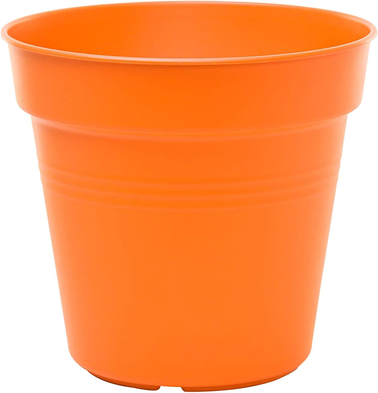 Mintra Home – Paquete de 4 macetas de jardín (color naranja, 13 cm5 pulgadas de diámetro)