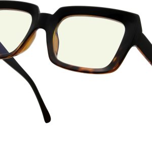 Eyekepper Gafas de computadora  Lectores de filtro de luz azul para mujer  Protección UV420  Gafas de lectura cuadradas de gran tamaño  NegroTortuga Eyekepper Gafas de computadora  Lectores de filtro de luz azul para mujer  Protección UV420  Gafas de lectura cuadradas de gran tamaño  NegroTortuga