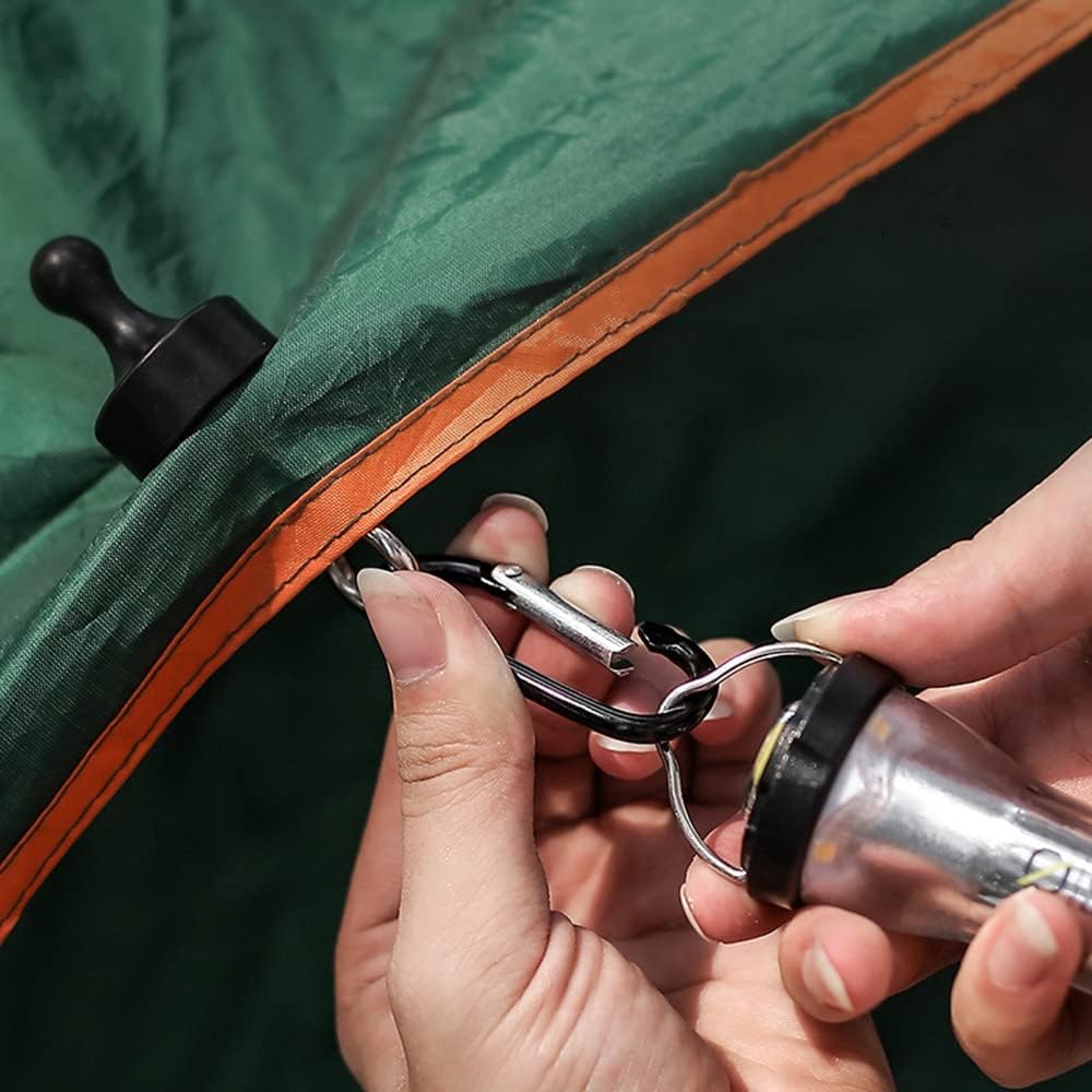 RIIPOO Ganchos magnéticos resistentes, colgador magnético, linterna de luz para campamento, cortina de cielo, soporte para tienda de campaña,