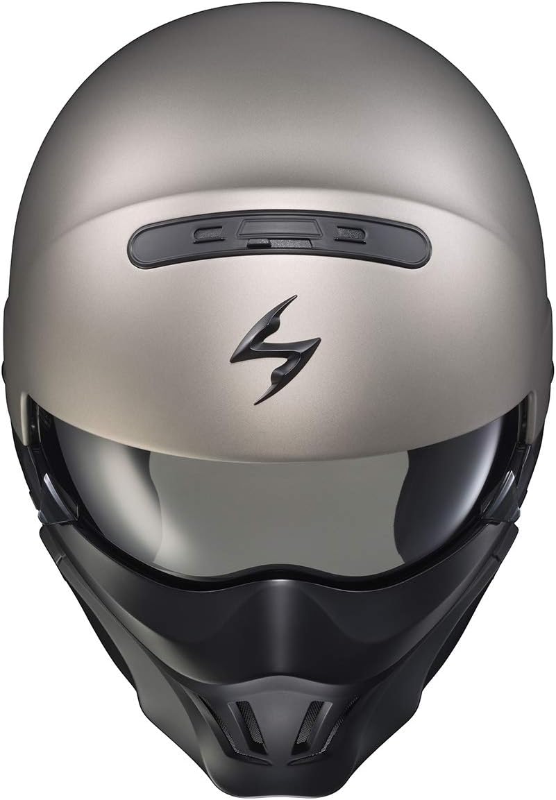 ScorpionEXO Covert – Casco de motocicleta de cara abierta, media carcasa, modo 34, cubierta de boca intercambiable, aprobado por DOT, unisex para