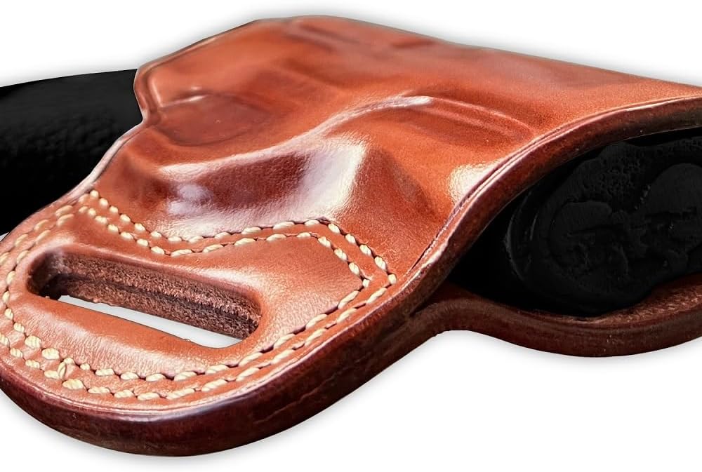 Premium The Ultimate – Funda de piel para panqueques OWB, parte superior abierta, se adapta a Kimber R7 Mako Subcompact de 0.354 in 3.37 pulgadas,