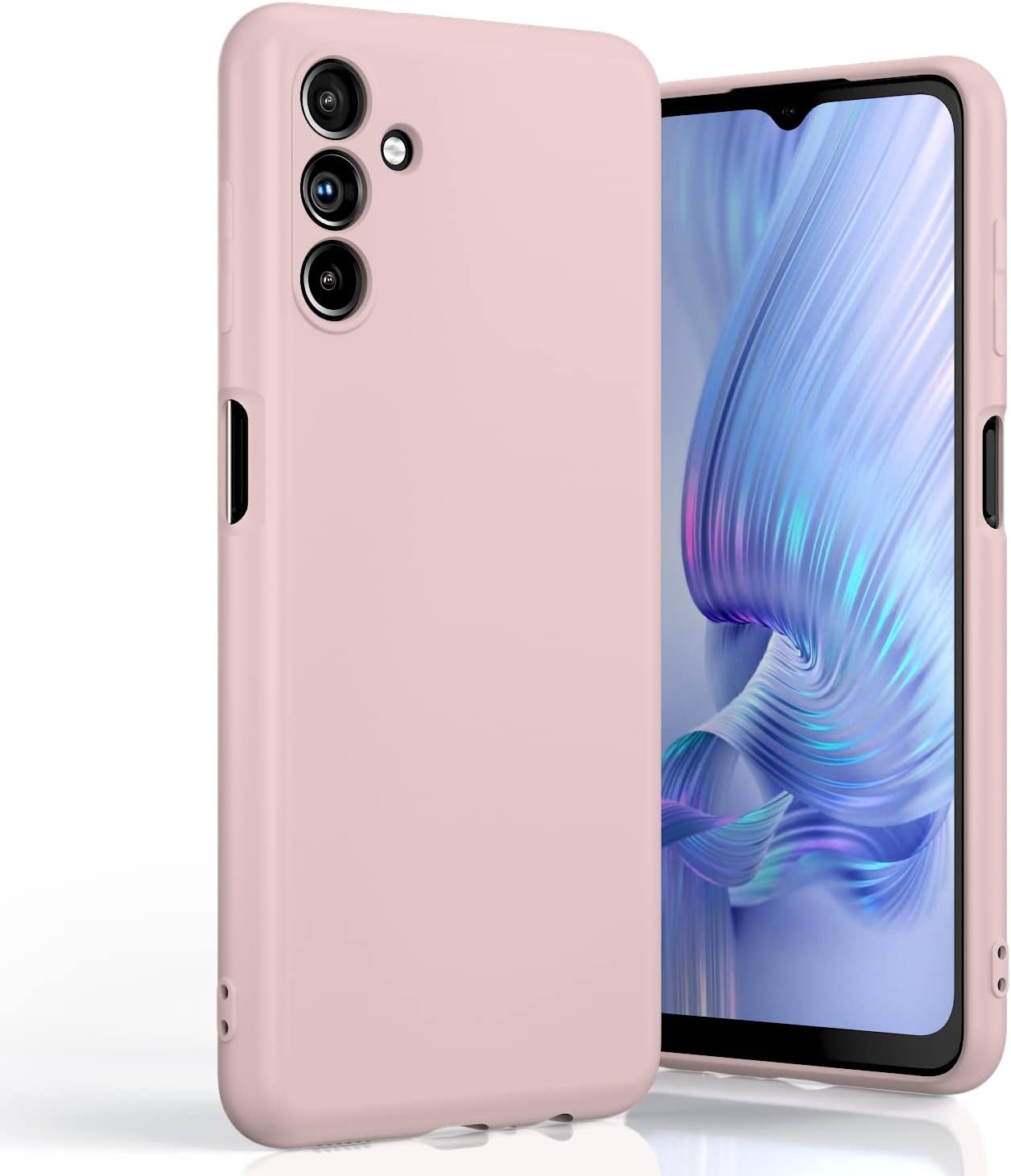 Boaixiaen Funda para Samsung Galaxy A13 5G, protección de cuerpo completo de TPU suave de silicona rosa para modelo de 6.5 pulgadas