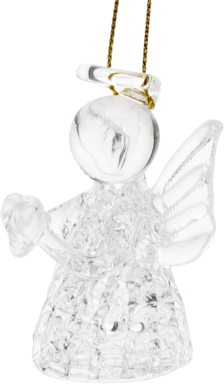 Amosfun Colgante de ángel de la guarda colgante de ángel de cristal para espejo trasero de coche, adorno de bendición colgante, accesorios de