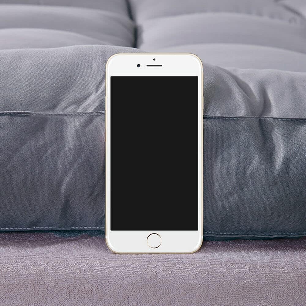Funda acolchada para colchón tamaño King, funda de colchón con parte superior de almohada, protector de colchón de algodón con bolsillo profundo
