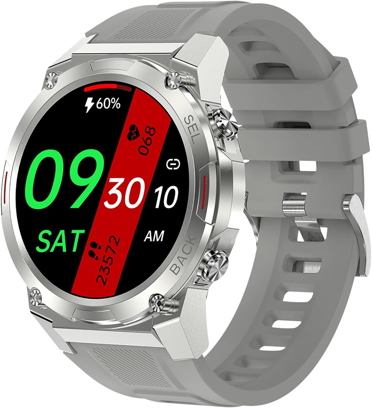YERAD Gard Pro Ultra 2+ Smartwatch, 1.43 pulgadas AMOLED Militar Smart Relojes para Hombre (RespuestaHacer Llamada), 400mAh IP68 Fitness Tracker con