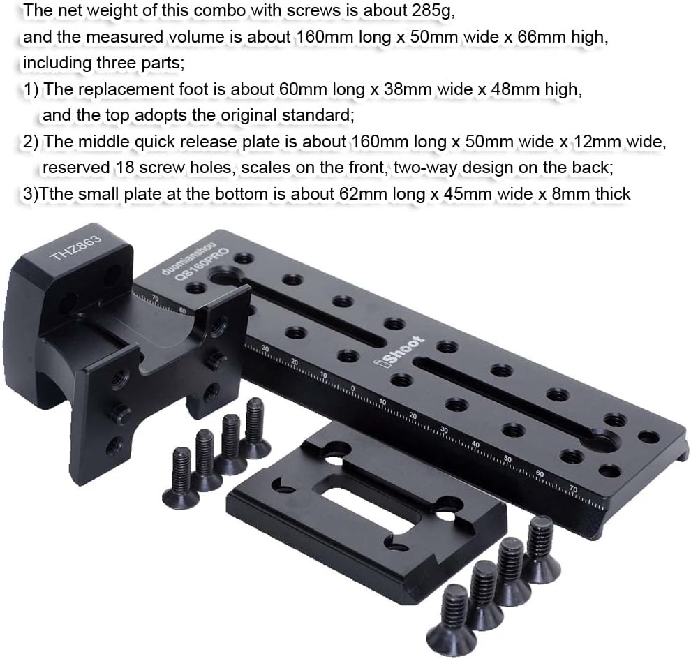 iShoot Soporte de pie para soporte de lente compatible con Nikon Z 15.748in f2.8 TC VR S, Z 23.622in f4 TC VR S, Z 31.496in f6.3 VR S, soporte de