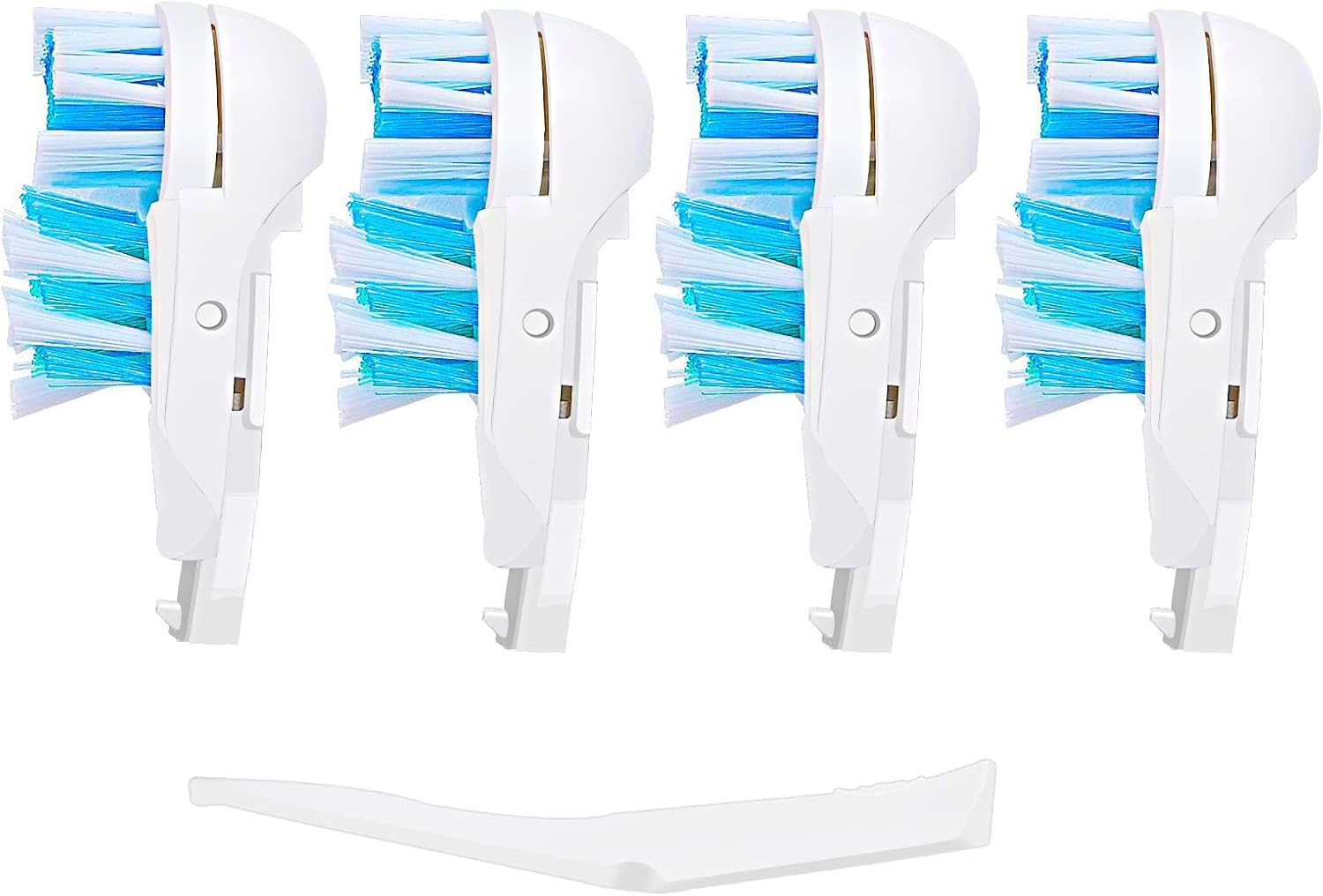 Cabezales de repuesto para cepillos de dientes eléctricos de repuesto sensibles (4 unidades), juegos giratorios de limpieza dual compatibles con