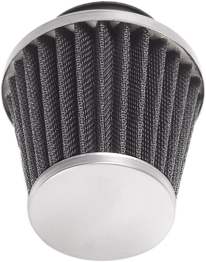 Evermotor Limpiador universal de carburador de filtro de aire de acero de doble capa de 1.654 in, 1.693 in, 1.732 in, para motocicleta, scooter,