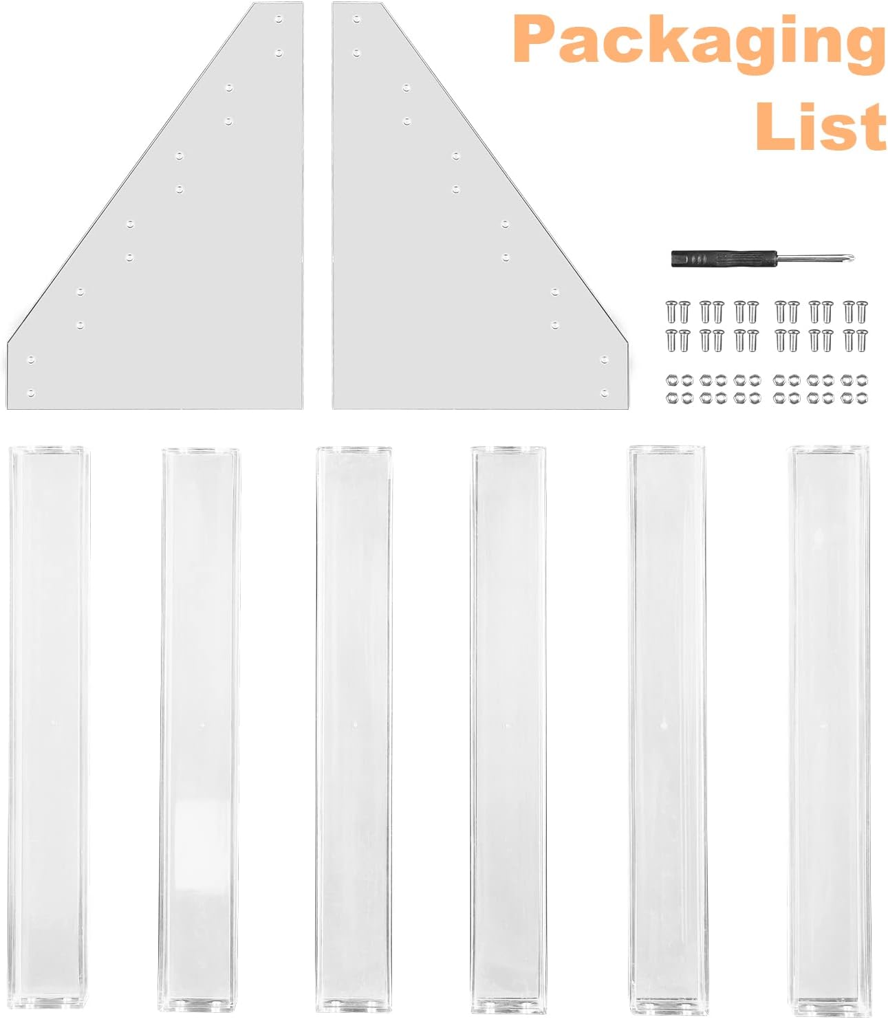 Organizador de esmalte de uñas, 6 capas de acrílico para esmalte de uñas, estante de almacenamiento de lentes de sol, aceites esenciales, soporte