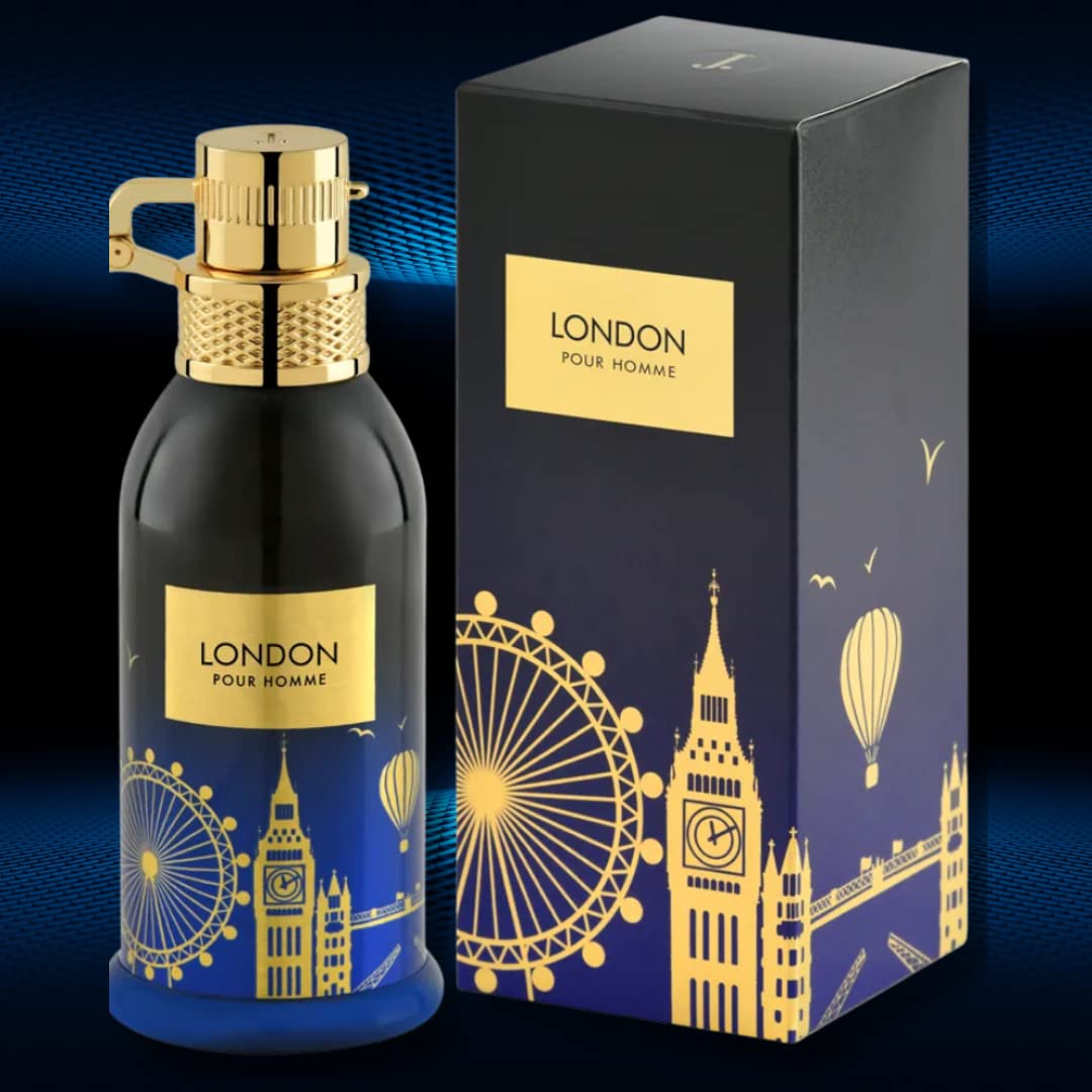 J. Colección For Homme EDP – 100ML (3.4Oz)  Un aroma moderno con frescura aromática suave  Fresco, picante y amaderado. (Londres)