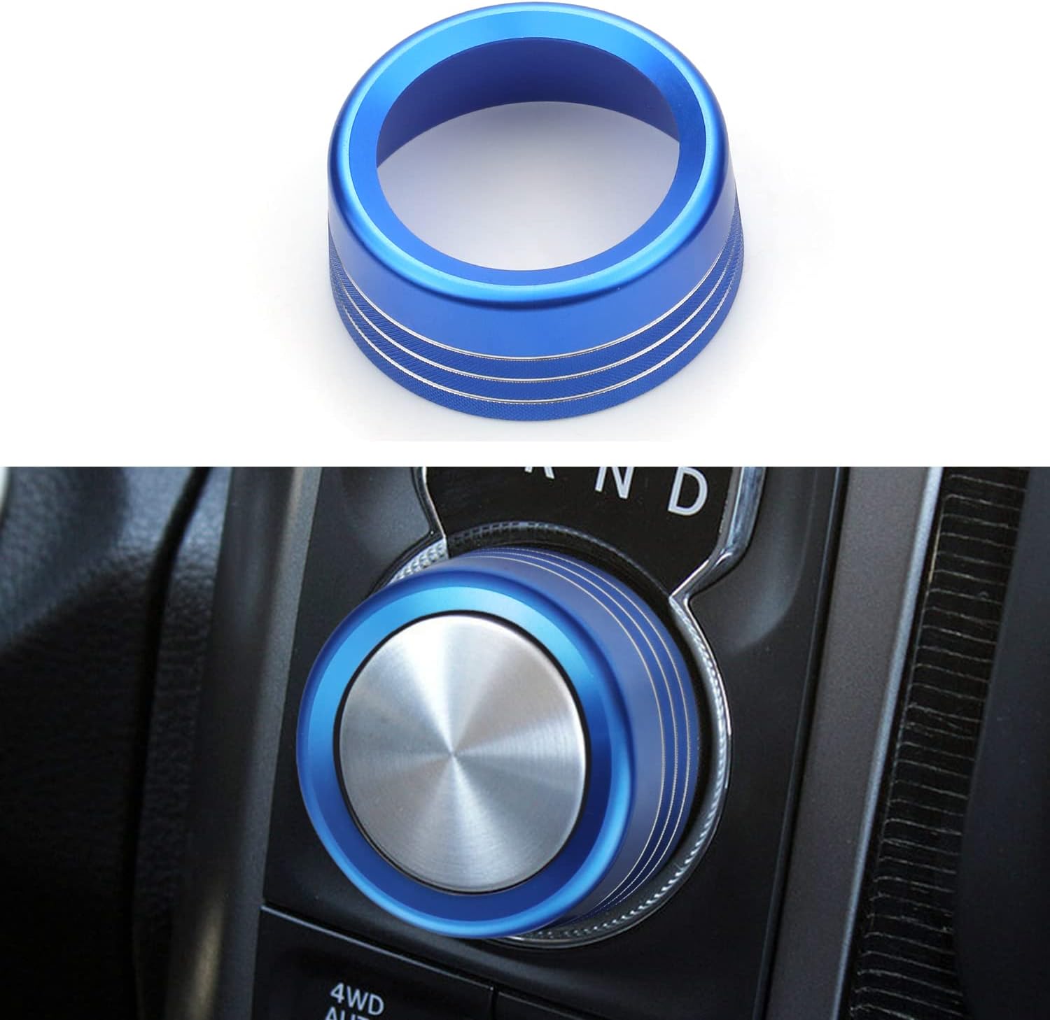 Cubiertas de perilla para decoración interior de automóvil, accesorios para interruptor de faros delanteros y palanca de cambios, cubierta de