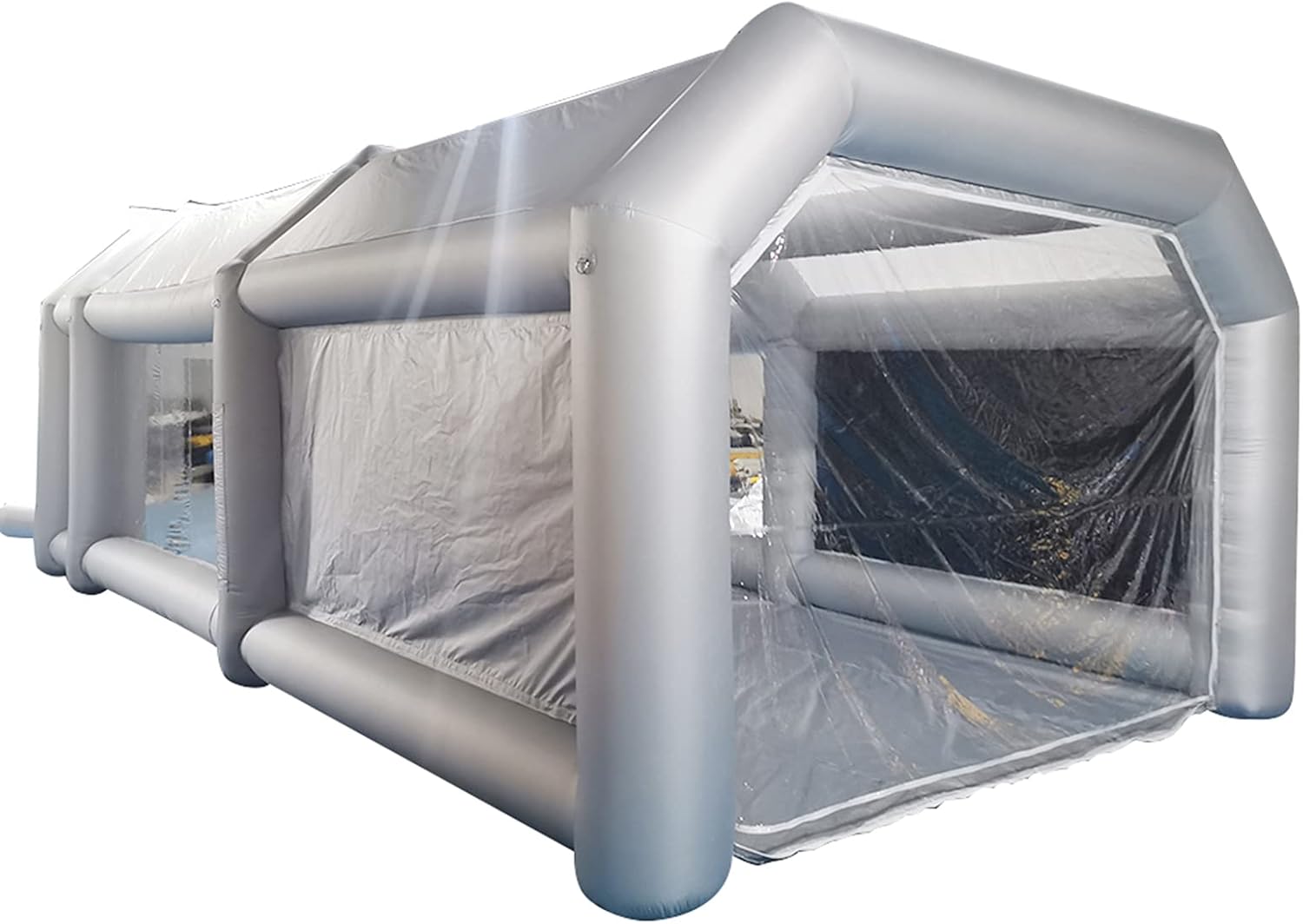 Cabina de pulverización inflable de 20 x 10 x 8 pies, cabina de pintura en aerosol inflable con sistema de filtro de aire para autos, pintura,