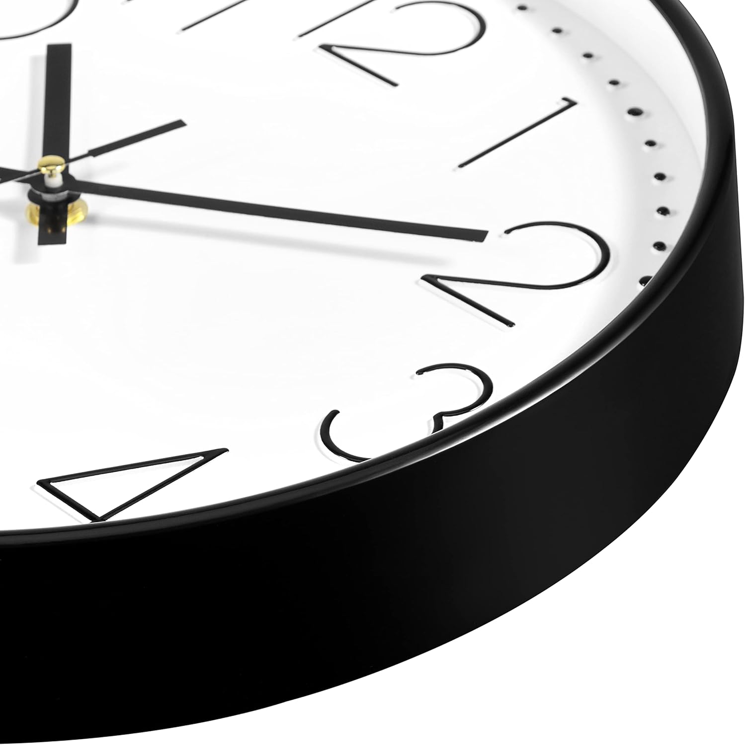 Lumuasky Reloj de pared moderno, silencioso sin tictac, moderno, reloj decorativo para sala de estar, dormitorio, cocina, oficina, escuela, aula