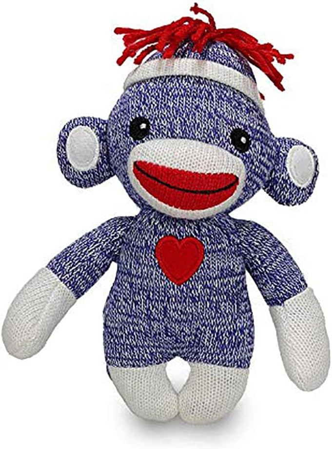 Made By Aliens Adorable mono calcetín de 6 pulgadas, el original juguete de peluche tradicional tejido a mano, regalo para niños, bebés,