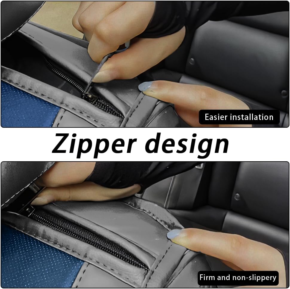 GKreeyen Funda de asiento de automóvil para Dodge Challenger 2008-2023, 2 asientos, de piel napa, impermeable, antideslizante, compatible con bolsa