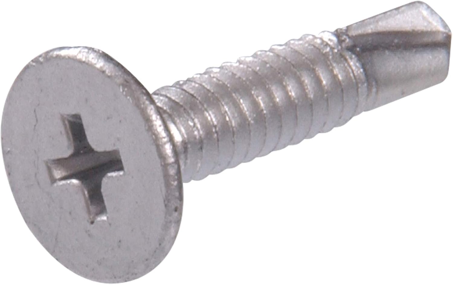 The Hillman Group 560662 Tornillo autoperforante Phillips de cabeza de oblea de 10-24 pulgadas x 1-14 pulgadas, 100 unidades, 1.25 pulgadas, zinc