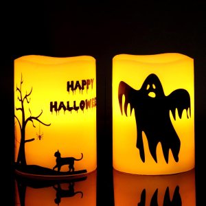 GenSwin – Velas sin llama de ciervo que parpadean a batería con temporizador de 6 horas, velas LED de cera real, luz cálida, calcomanía decorativa GenSwin – Velas sin llama de ciervo que parpadean a batería con temporizador de 6 horas, velas LED de cera real, luz cálida, calcomanía decorativa