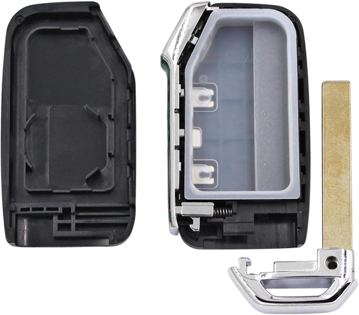 Oulesh Fundas para llavero de coche para Kia K5 Forte Sportage Cerato, 3 botones Smart Remote Key Shell
