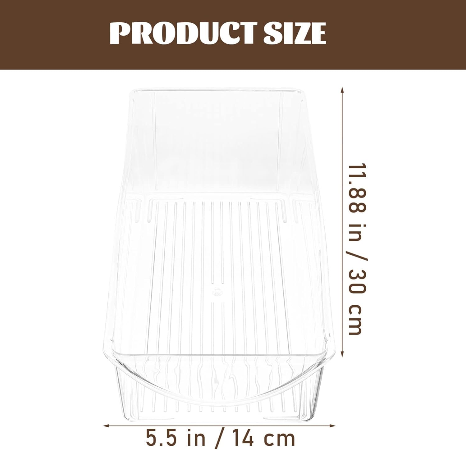 Alipis Contenedor organizador de refrigerador, contenedor de plástico transparente para refrigerador, caja de almacenamiento de frutas y verduras