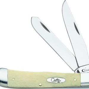 Case XX WR Navaja de bolsillo Natural Smooth Bone Trapper WShield Artículo #1445 – (6254 SS) – Longitud cerrada 4 18 pulgadas Case XX WR Navaja de bolsillo Natural Smooth Bone Trapper WShield Artículo #1445 – (6254 SS) – Longitud cerrada 4 18 pulgadas