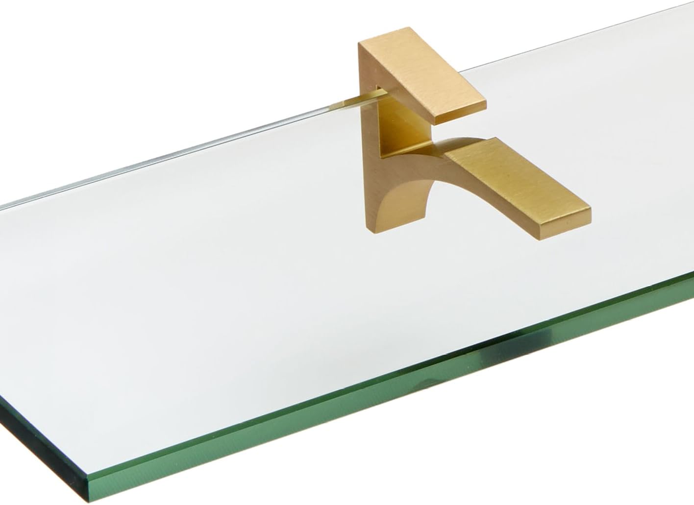 Spancraft Glass C-8×18- Cardinal Estante de cristal negro, 8.0 x 18.0 pulgadas, color negro, C-6×21-Brushed Bronze