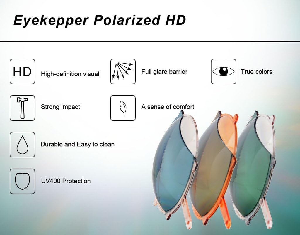 Eyekepper TR90 – Gafas de sol bifocales polarizadas sin montura con montura transparente +2.5