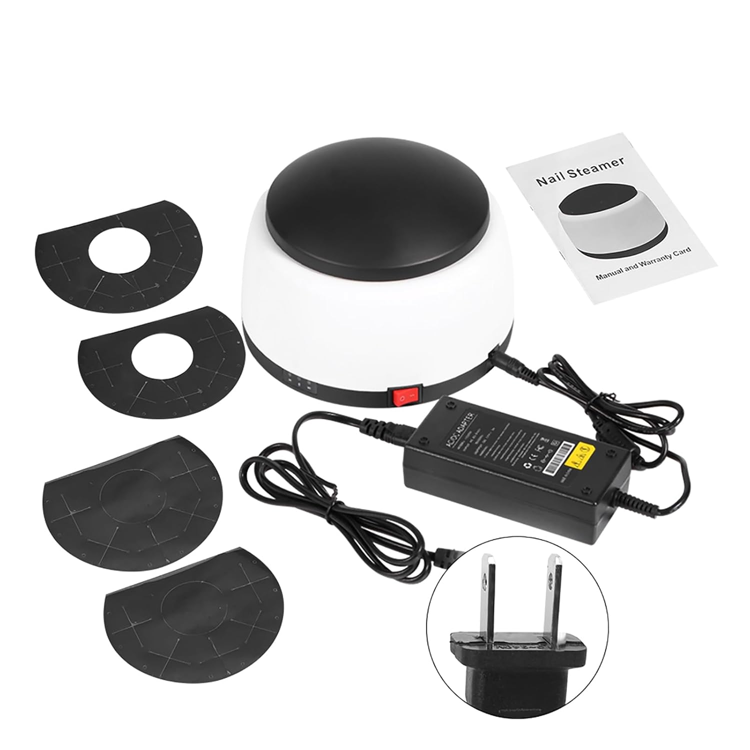 Máquina quitaesmalte de uñas, 36 W, vaporizador de esmalte de uñas de gel de vapor para salón de belleza en el hogar, limpiador portátil para salón