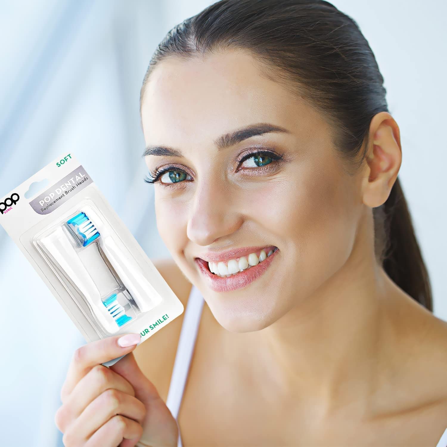 Pop Sonic The Ultimate Pro Cepillo de dientes (oro rosa) Paquete de 2 cabezales de repuesto  Cepillo de dientes recargable con hasta 40,000 trazos