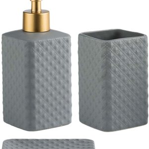 Dispensador de jabón de vidrio con bomba amplia, juego de accesorios de baño completo, juegos de decoración de baño para apartamentos, accesorios Dispensador de jabón de vidrio con bomba amplia, juego de accesorios de baño completo, juegos de decoración de baño para apartamentos, accesorios