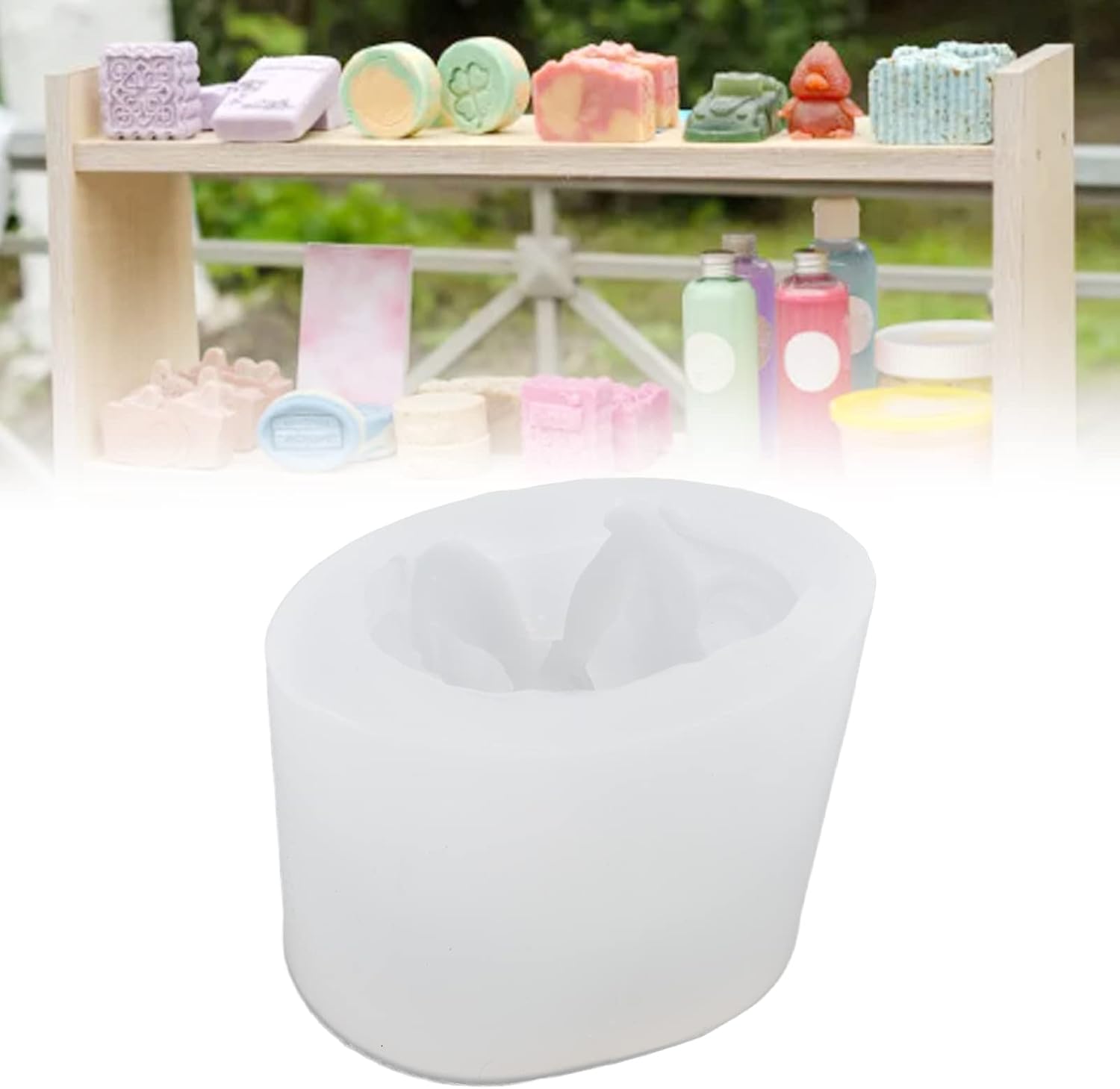 Tomotato Molde de resina de ángel 3D, molde de silicona reutilizable de grado alimenticio, moldes para hacer manualidades para decoración de jabón,