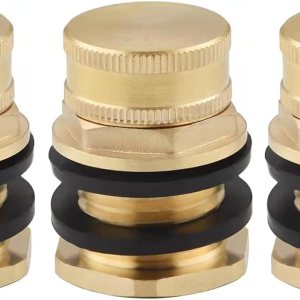 Pack Of 3 Brass Bulkhead Fitting For Water Tanks And More Leak Proof Female To 34″ GHT Male Connector Water Tanks Connector Brass Material Pack Of 3 Brass Bulkhead Fitting For Water Tanks And More Leak Proof Female To 34″ GHT Male Connector Water Tanks Connector Brass Material