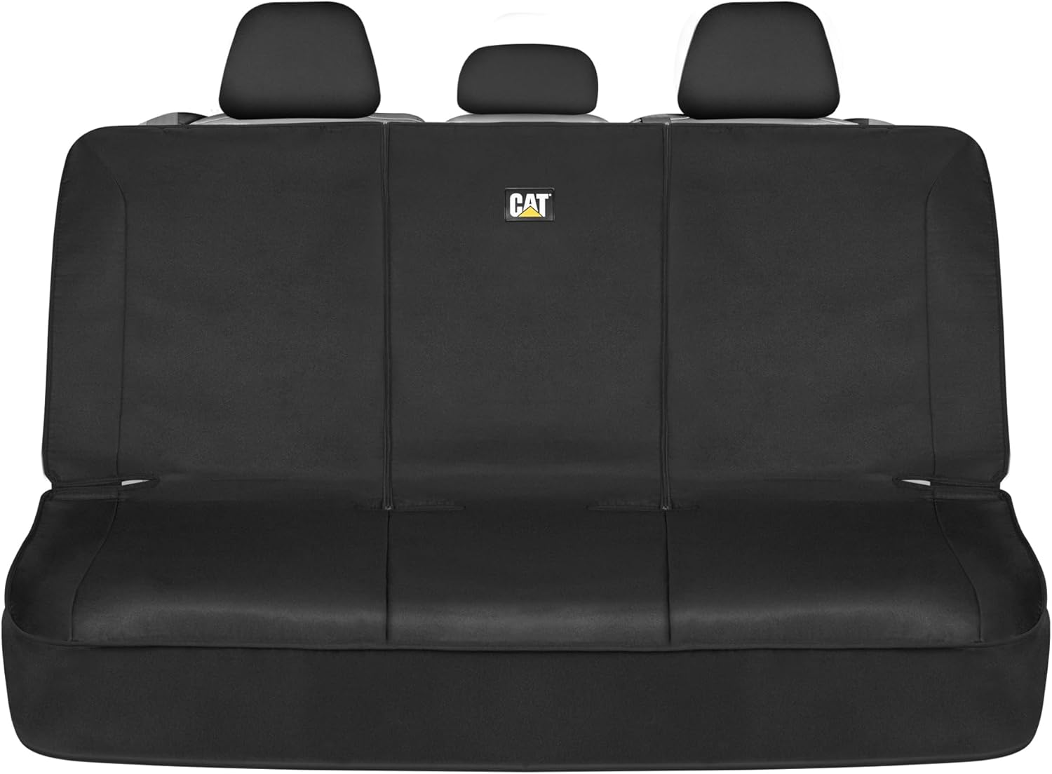 Cat Flexfit Funda de asiento para coches, camiones SUV, protector de banco trasero dividido con cremallera y material de lona duradero, cubierta