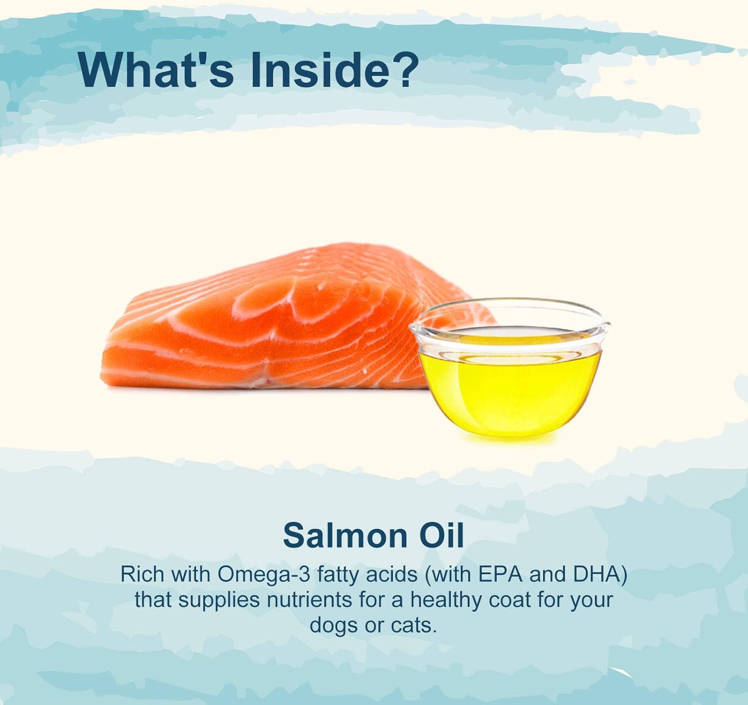 Aceite de salmón salvaje de Alaska prémium para perros y gatos, suplemento de 32 onzas para piel y pelaje con ácidos grasos esenciales, aceite de