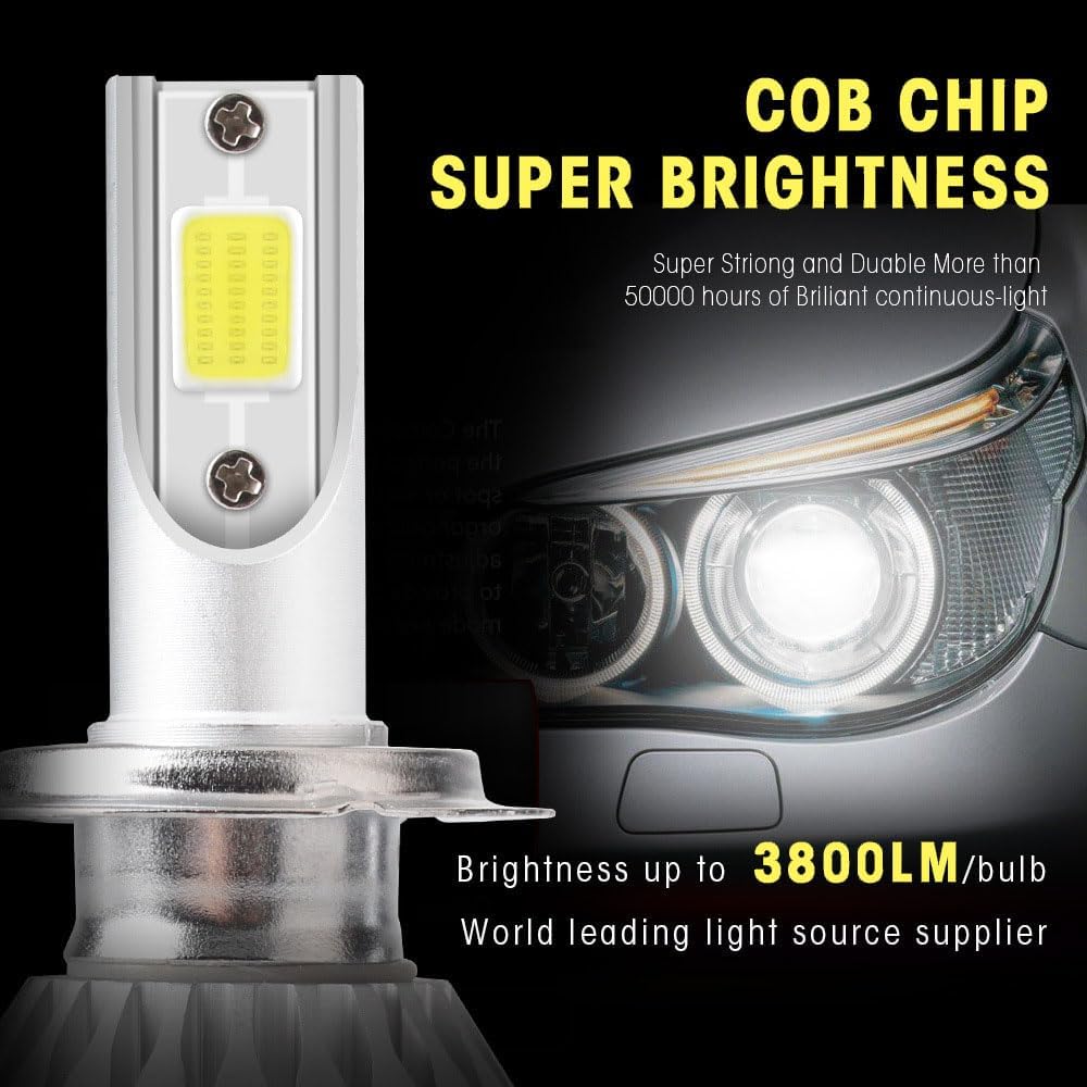 Fogfar 2 bombillas LED de repuesto H11H8H9 para automóvil, bombillas LED, kit de conversión de luces impermeables para automóvil, luz blanca fría