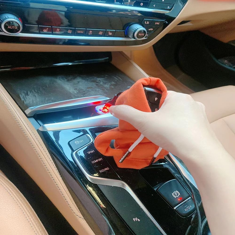 Funda de palanca de cambios con capucha, funda para palanca de cambios de automóvil, decoración de 4.7 pulgadas, ajuste universal, accesorios de